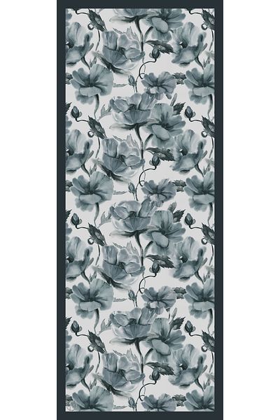TUA İPEK Organic Viscose Silk İnci̇ra Shal - Floral Pattern