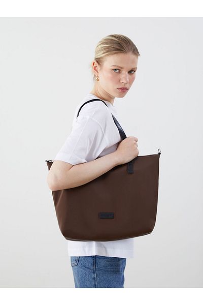LC Waikiki Large Internal Volume Parachute Fabric Women's Shoulder Bag with Adjustable and Removable Strap (40X21X20 cm)