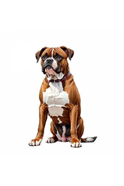 INOVATIX Set de 8 piese, autocolant câine Boxer, INOVATIX®. 6 cm