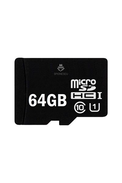 Spionescu MicroSD memory card, 64 GB, Class 10, for phone, surveillance camera, camera, IPX6 waterproof