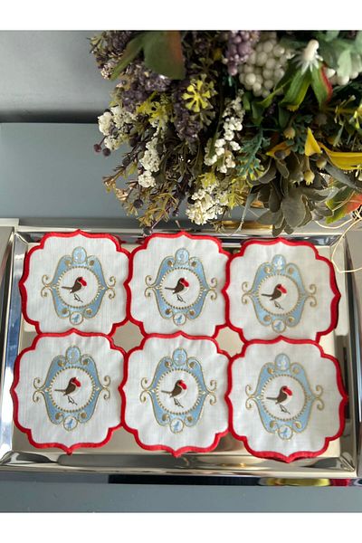 LİNDA MİA Pip Studio Cocktail Napkin 6 Pcs