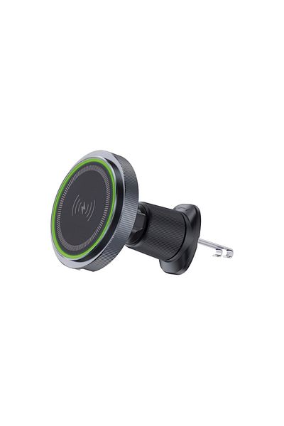 OEM Suport Auto Magnetic cu Incarcare Wireless 15W, Prindere Ventilatie, Universal, Rotire 360°, Negru