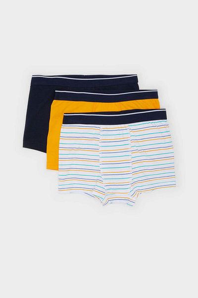 DeFacto Boy's Striped 3-Piece Boxer E1575A824Au