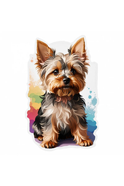 INOVATIX Set de 8 bucăți, autocolant pentru câini Yorkshire terrier, INOVATIX...