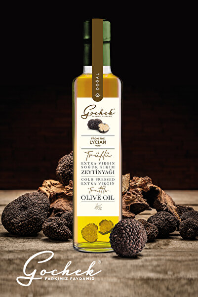 Gochek Trüflü Extra Virgin Soğuk Sıkım Zeytinyağı 250 ml Cam Şişe