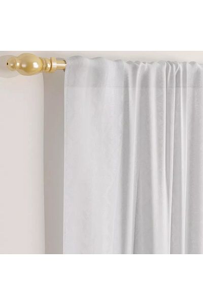 Home Box 2-Piece Sheer Curtain Set with Rod Pocket – 140x240 cm Each