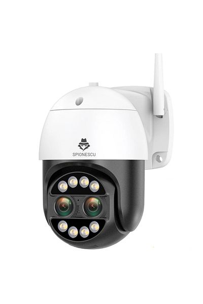 Spionescu Surveillance camera, WiFi, 8MP, 4K, 8x digital zoom, AI human detection, night vision