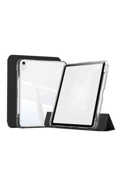 Fuchsia iPad Air 13 Uyumlu M2/M3 Airbagli Manyetik Ayrılabilen Fuchsia Sliding Tablet Kılıfı