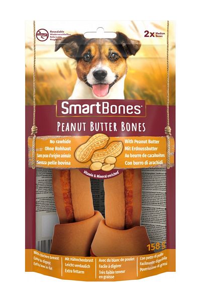 SmartBones Smartbones Peanut Butter Medium 2Ct