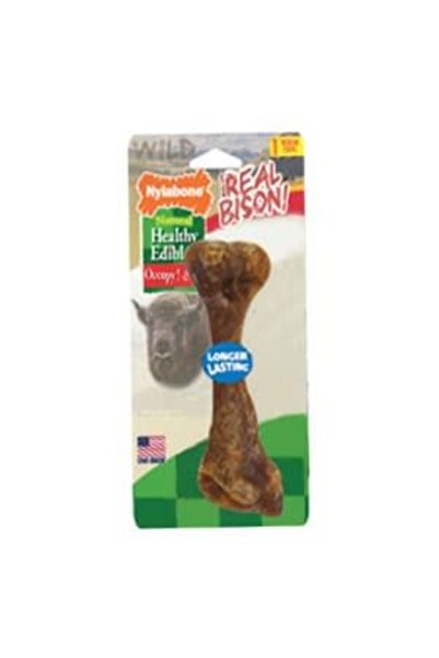 Nylabone Healthy Edibles Wild Bison 1Ct Card Large Edible Treats