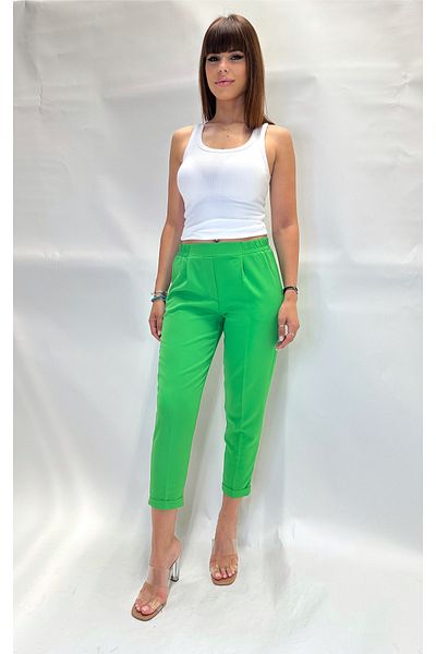 IFASTFASHION Elegant trousers with elastic waist and loose fit – modern style, maximum comfort