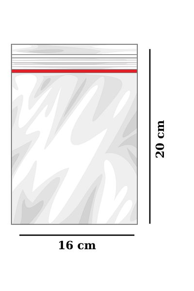 Lider Ziplock Refrigerator Bag Ziplock Bag 16X20Cm 100 Pieces
