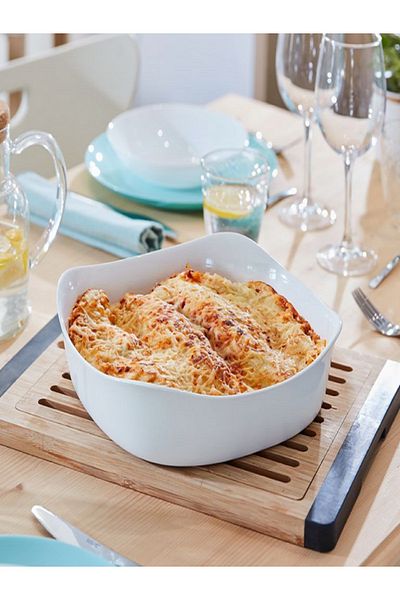 Luminarc Smart Cuisine Carine Casserole Baking Dish White 20 x 20cm