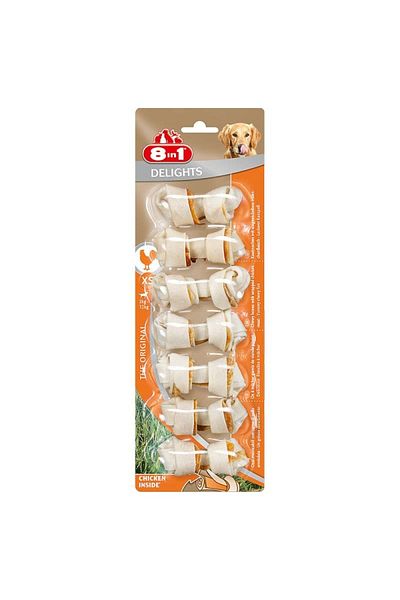 8in1 8in1 Delights Chicken Bone Xs 7Ct