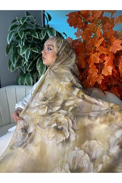 Oxygen Scarfs Rosaline Pattern Cotton Silk Shawl-13000