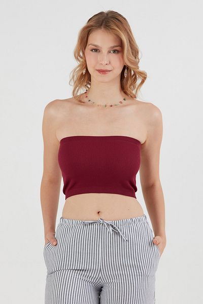 Fulla Moda Bustieră fără bretele din twill