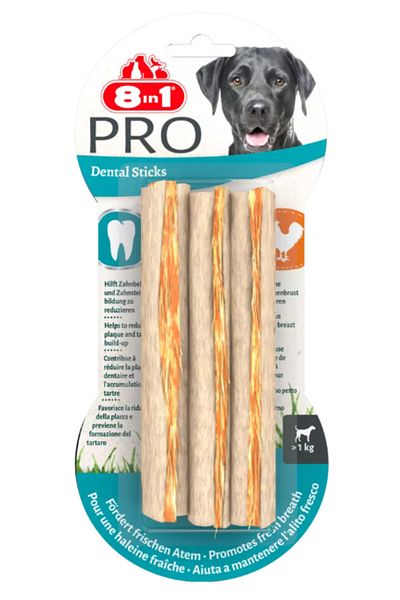 8in1 Delights Pro Dental Sticks 3Ct