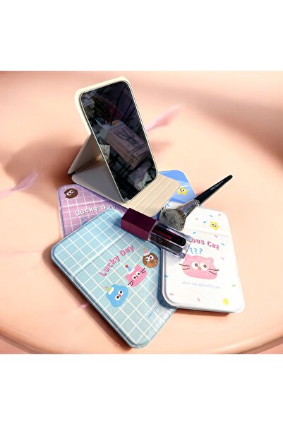 DKY Kadın Masa Katlanabilir Makyaj Aynası Çanta Aynası