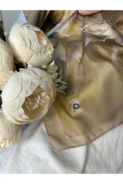 Oxygen Scarfs Rosaline Pattern Cotton Silk Shawl-13000