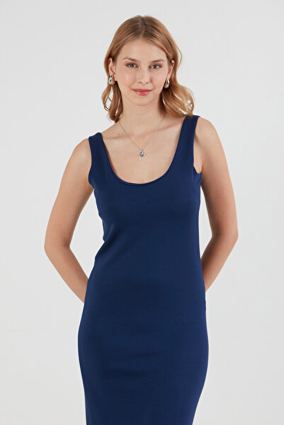 Fulla Moda Basic Thick Strap Casual Modal Dress