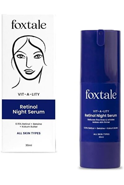 Foxtale سيروم ريتينول ليلي مناسب للمبتدئين بتركيز 0.15% | كريم ليلي مضاد للشي...