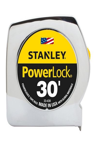 Stanley Corrosion-Resistant Chrome Case Pocket Measuring Tape