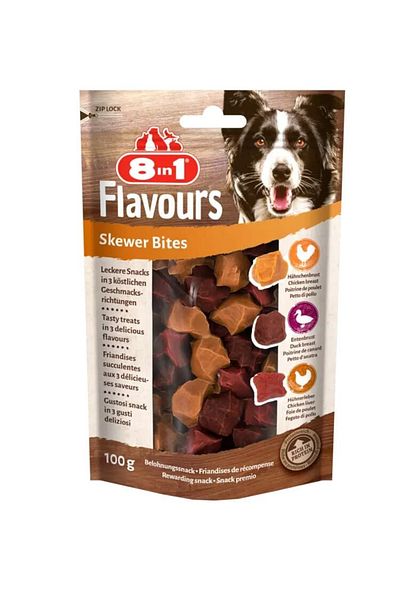 8in1 8in1 Flavours Skewer Bites 100g