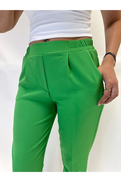 IFASTFASHION Elegant trousers with elastic waist and loose fit – modern style, maximum comfort