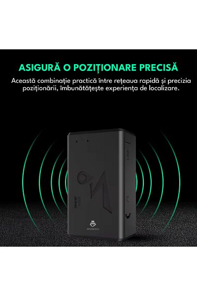 Spionescu Locate your car anytime – GPS car tracker Q8 with 4G, magnet, anti-theft, 5-day standby, free app