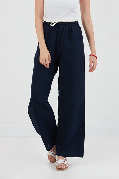 Fulla Moda Elastic Waist Pocket Trousers