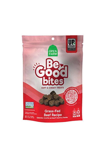 Open Farm بي جود بايتس - وجبة خفيفة للكلاب من لحم البقر المغذي على العشب - ١٧...