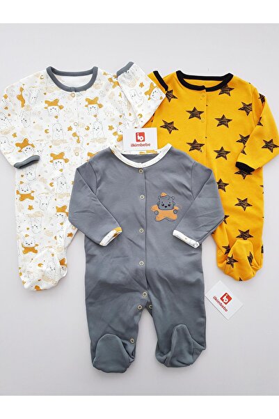 ilkimbebe ثوب فضفاض للأطفال مكون من 3 قطع بنمط نجمة