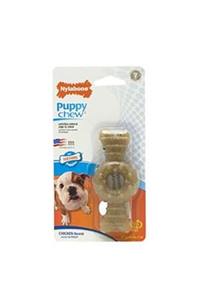 Nylabone حلقات مضغ للجراء على شكل عظمة دجاج صغيرة من النايلون