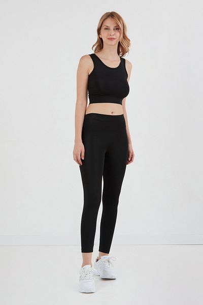 Fulla Moda Basic U Neck Crop Body