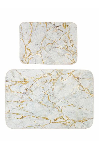 LC Waikiki LCW ECO Μικτό Μοτίβο Χαλάκι Μπάνιου 2 Τεμάχια 60x90 / 45x60 cm