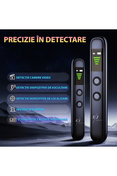 Spionescu Spy device detector, T66, detects hidden cameras, spy microphones, GPS, recorders