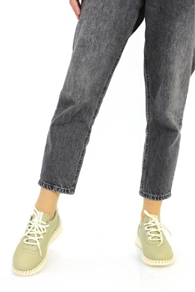 Mammamia D25ya 3275 Hakiki Deri Bağcıklı Kadın Ayakkabı