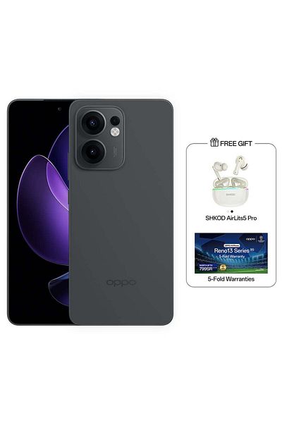 OPPO Reno13F Dual SIM Graphite Grey 12GB RAM 512GB 5G - Middle East Version With Gift SHKOD AirLits5