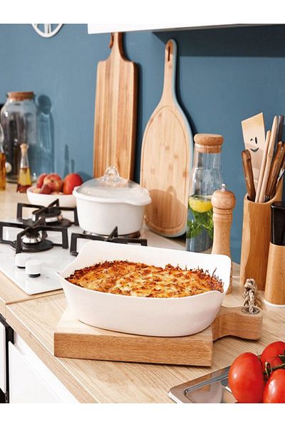 Luminarc Smart Cuisine Carine Rectangular Casserole Baking Dish White 34 x 25cm