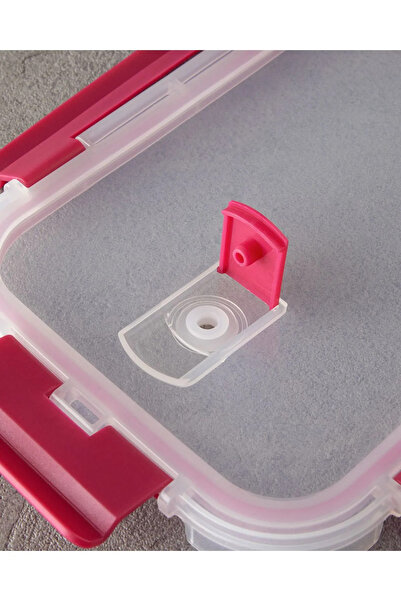 English Home Lock&Fresh Glass Storage Container Pink - 400 ml