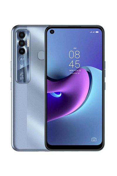 TECNO هاتف Spark 7 Pro ثنائي الشريحة، أزرق جبال الألب، 4 جيجابايت RAM، 128 جيجابايت، 4G LTE - إصدار الشرق الأوسط