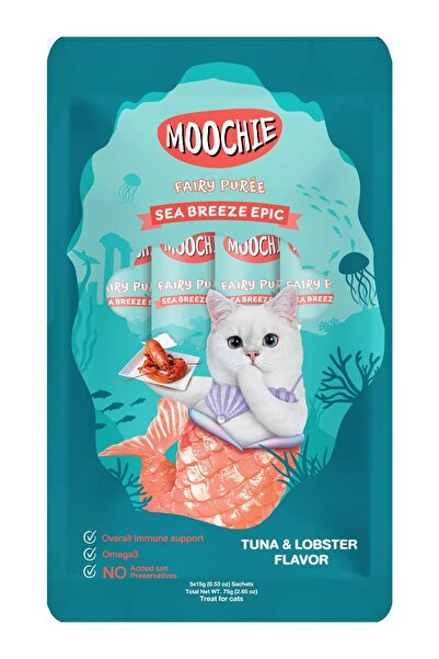 MOOCHIE Moochie Sea Breeze Epic Tuna & Lobster Flavor 5x15g - Pouch Pack of 12