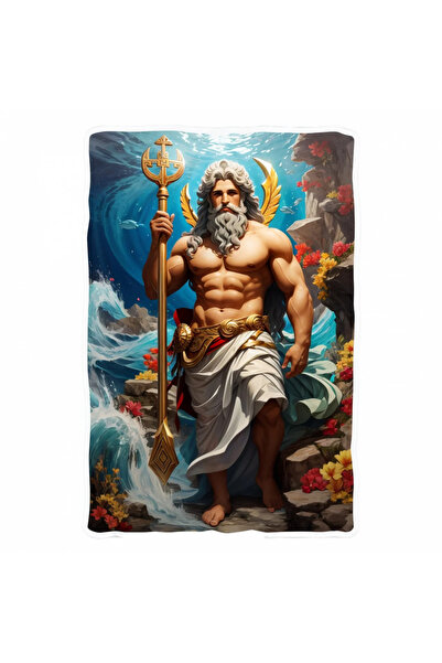 INOVATIX Σετ 8 τεμαχίων, Αυτοκόλλητο Έλληνας Θεός Ωκεανός, INOVATIX®. 6 εκ.