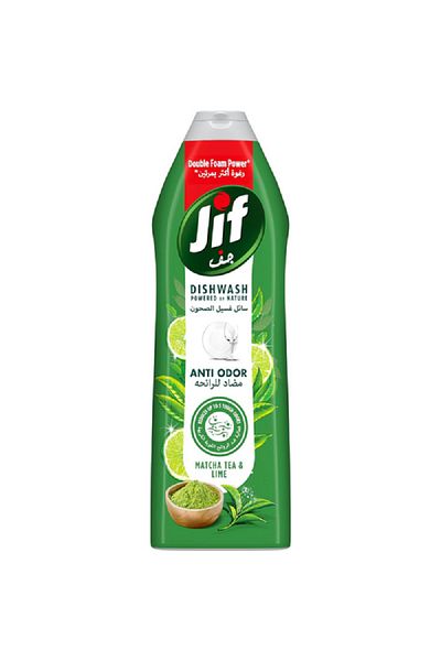 Jif Anti Odor Double Foam Power Matcha Tea and Lime Dish Wash Cleaner Liquid