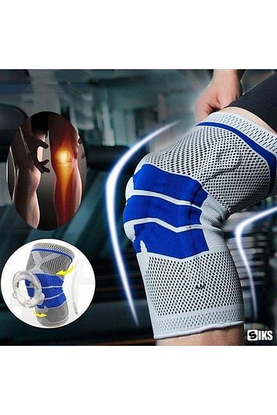 SIKS Orteză elastică pentru genunchi și activități sportive, fabricată din material respirabil, mărimea XL