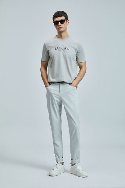 Lufian Love Modern Graphic T-Shirt Beige
