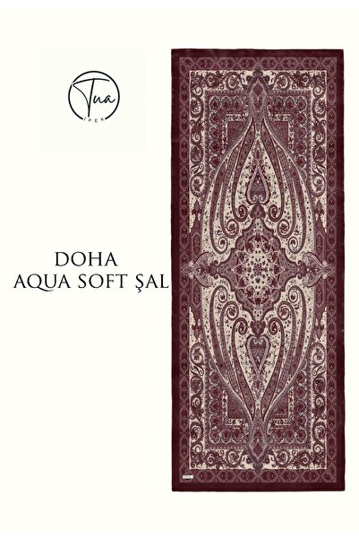 tuaipek شال قطن ناعم من الدوحة - منقوش عرقيًا