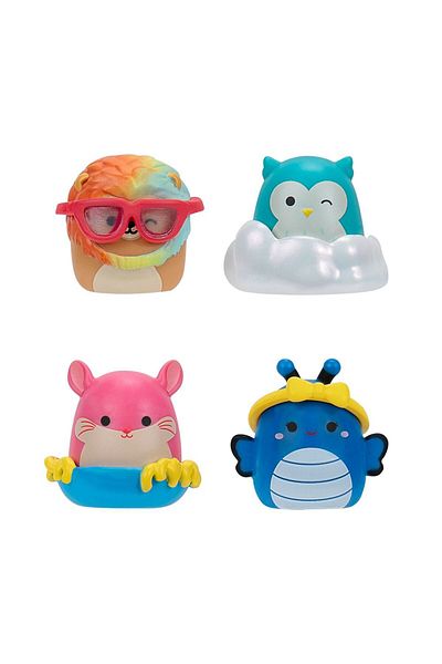 TOYFEST Squishmallows Mini Squish - a - Longs 14-Piece Figure + Ring Set Model 2