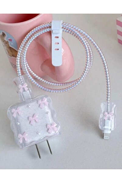 KVK PRİVACY 18W/20W/25W Uyumlu Şarj Kılıfı, Şarj Kablosu Örme Aparatı, Kablo Koruyucu Aparatı, Toparlayıcı