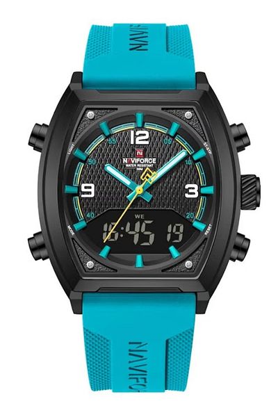 Naviforce Men's Luxury Fashion Watches LCD Display Digital 3ATM Waterproof Watch